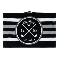 Callaway Cart Towel - Black / White / Charcoal