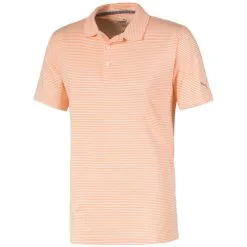 Puma CloudSpun Caddie Stripe Polo